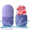 Ice Mold for Face, Ice Roller for Face & Eye, Beauty Facial Ice Rollers Ice Holder Mold - Purple