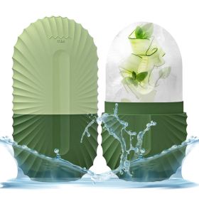 Ice Mold for Face, Ice Roller for Face & Eye, Beauty Facial Ice Rollers Ice Holder Mold - Green