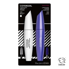 COVERGIRL Lash Blast Fusion Mascara, Very Black 860 + COVERGIRL Lash Blast Amplify Primer, Neutral White 780 (0.44 fl oz / 13.1 mL each) - COVERGIRL