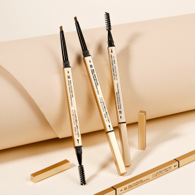 Small gold bar Shangku double eyebrow pencil - 04# Grey Black