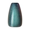 KISS Gel Fantasy Magnetic Medium Coffin Sculpted Gel Nails, Glossy Dark Blue, 28 Count - KISS USA