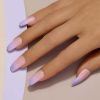Salon Perfect Neon Modern French Ombre Purple Nail Set 24pc (File & Glue Included) - Salon Perfect