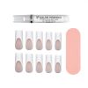 Salon Perfect Artificial Nails 156 Modern French Thick White Tip File & Glue Included 30 Nails - Salon Perfect