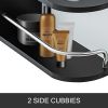 VEVOR Black & White Salon Wall Mount Styling Station Classic Locking 2 Drawers Storage Beauty Salon Spa Equipment Barber Station - Default